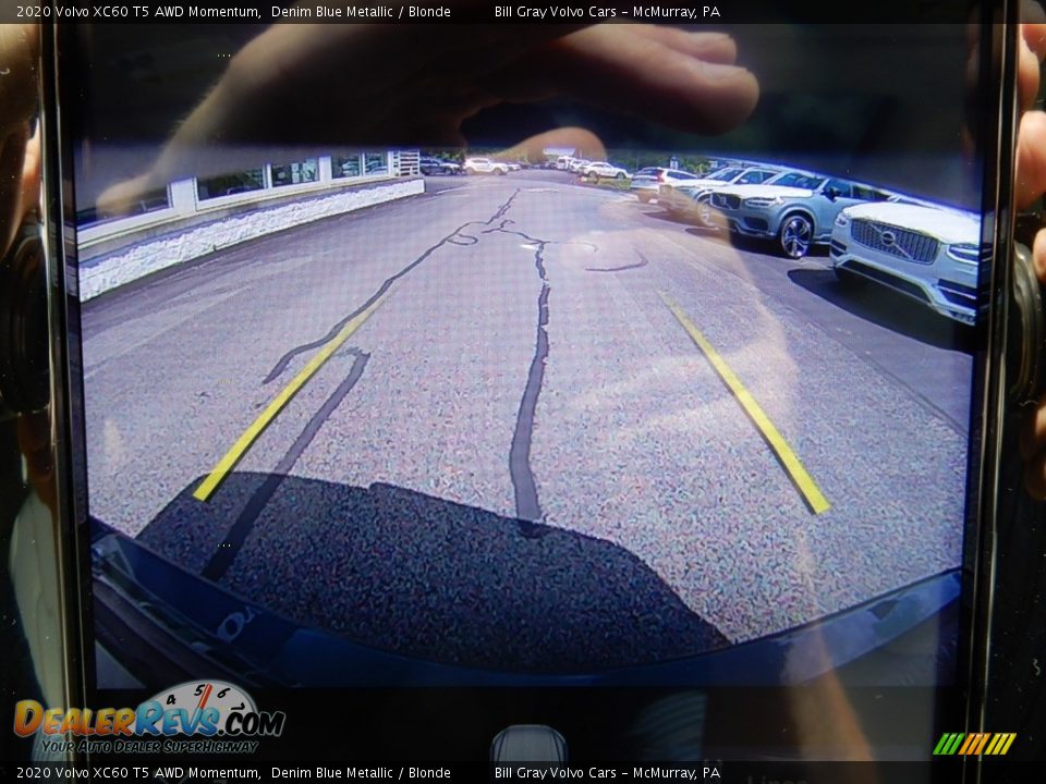 2020 Volvo XC60 T5 AWD Momentum Denim Blue Metallic / Blonde Photo #14