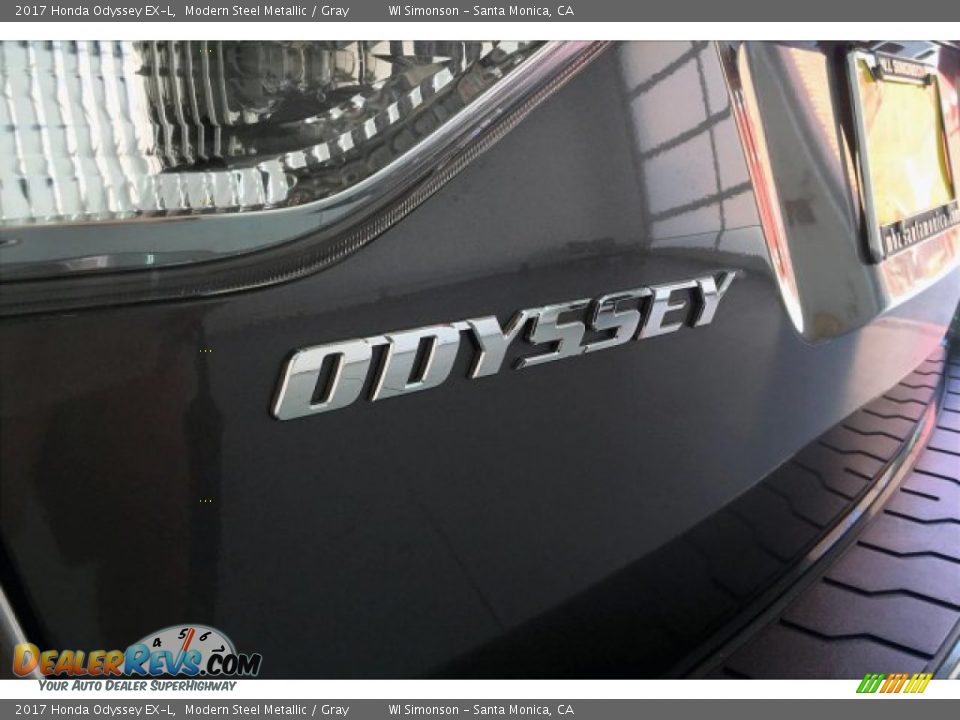 2017 Honda Odyssey EX-L Modern Steel Metallic / Gray Photo #7