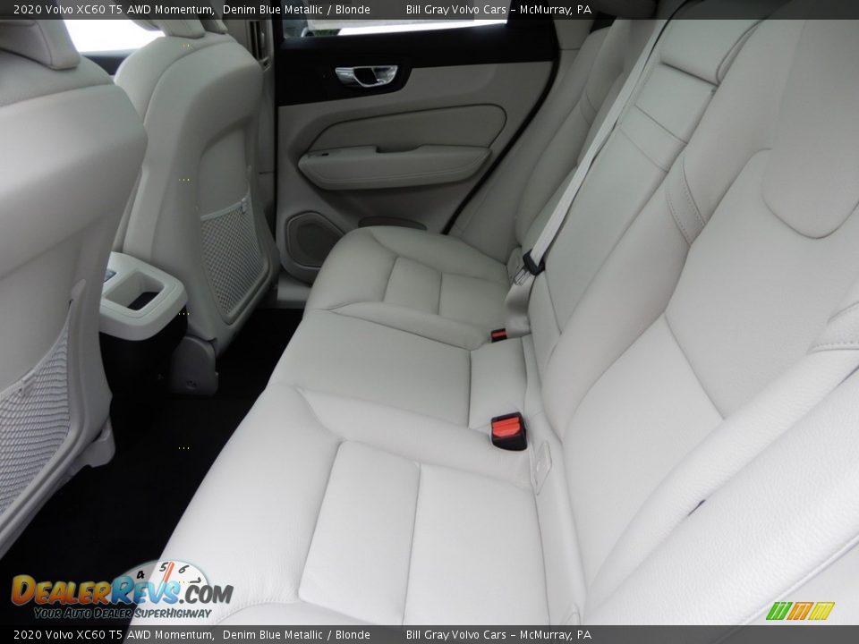 Rear Seat of 2020 Volvo XC60 T5 AWD Momentum Photo #8