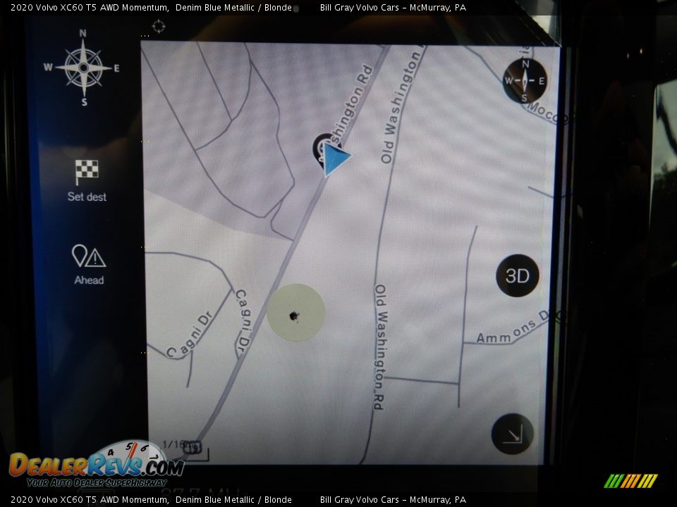 2020 Volvo XC60 T5 AWD Momentum Denim Blue Metallic / Blonde Photo #13