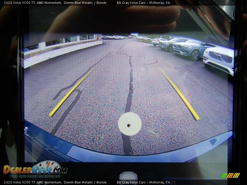 2020 Volvo XC60 T5 AWD Momentum Denim Blue Metallic / Blonde Photo #14