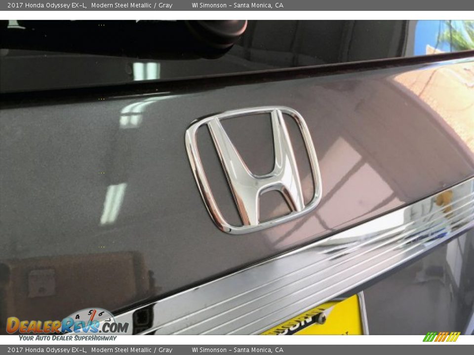 2017 Honda Odyssey EX-L Modern Steel Metallic / Gray Photo #27
