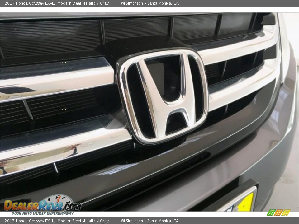2017 Honda Odyssey EX-L Modern Steel Metallic / Gray Photo #33