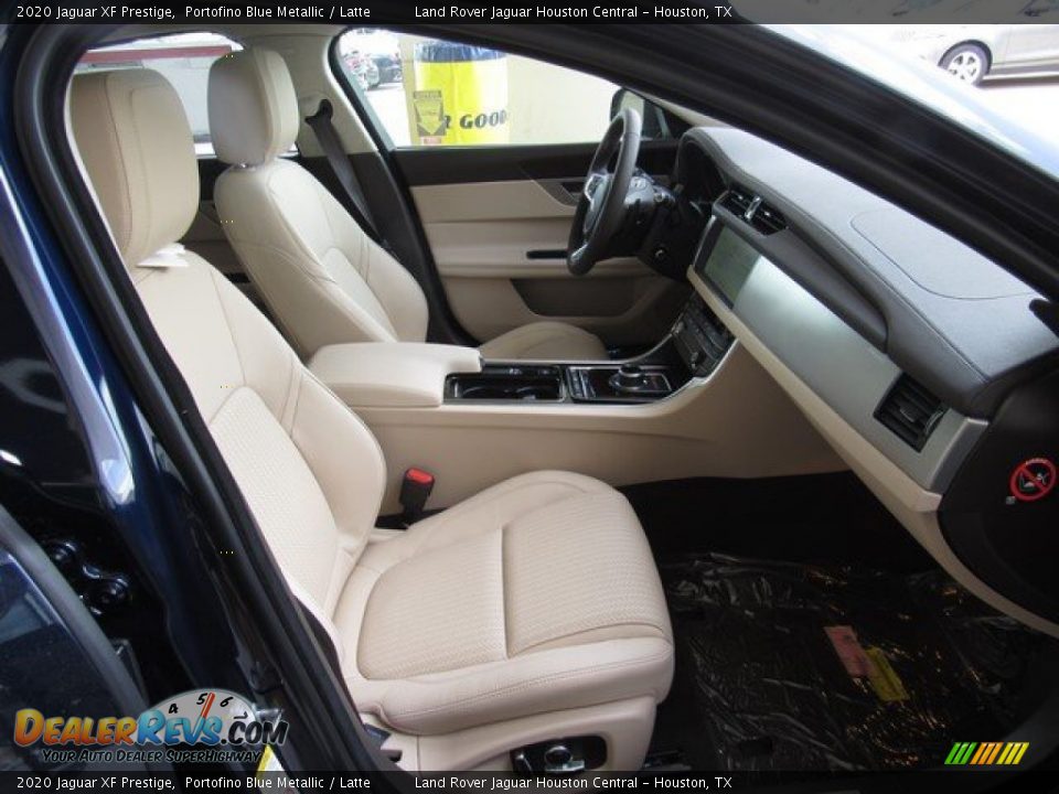 2020 Jaguar XF Prestige Portofino Blue Metallic / Latte Photo #19