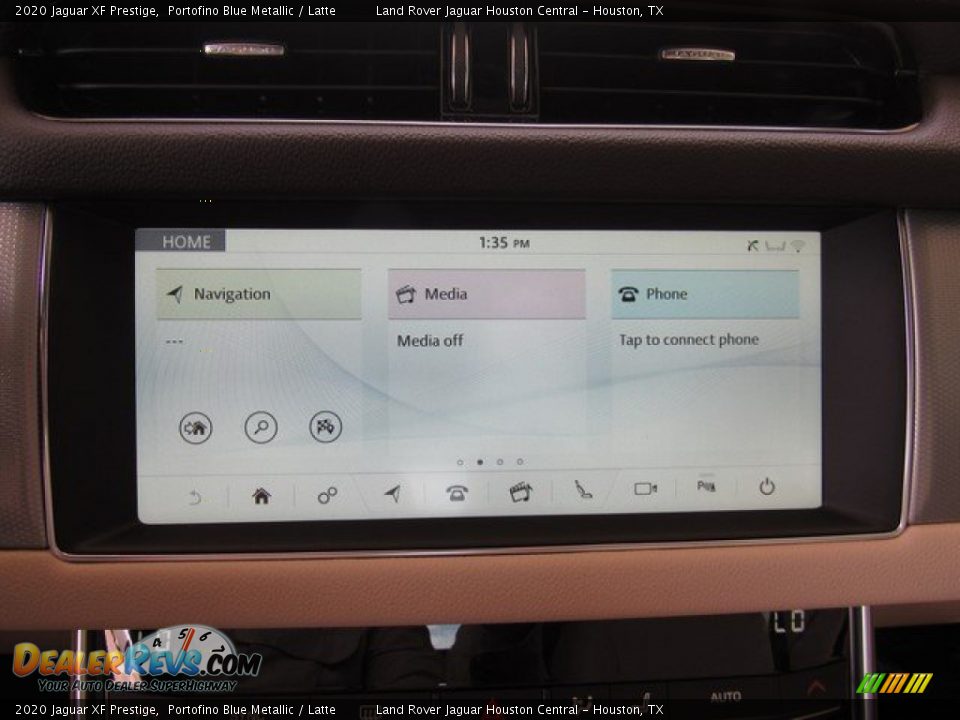 2020 Jaguar XF Prestige Portofino Blue Metallic / Latte Photo #30