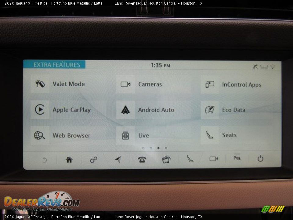 2020 Jaguar XF Prestige Portofino Blue Metallic / Latte Photo #31