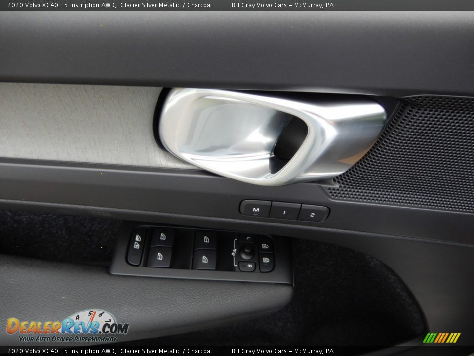 2020 Volvo XC40 T5 Inscription AWD Glacier Silver Metallic / Charcoal Photo #10