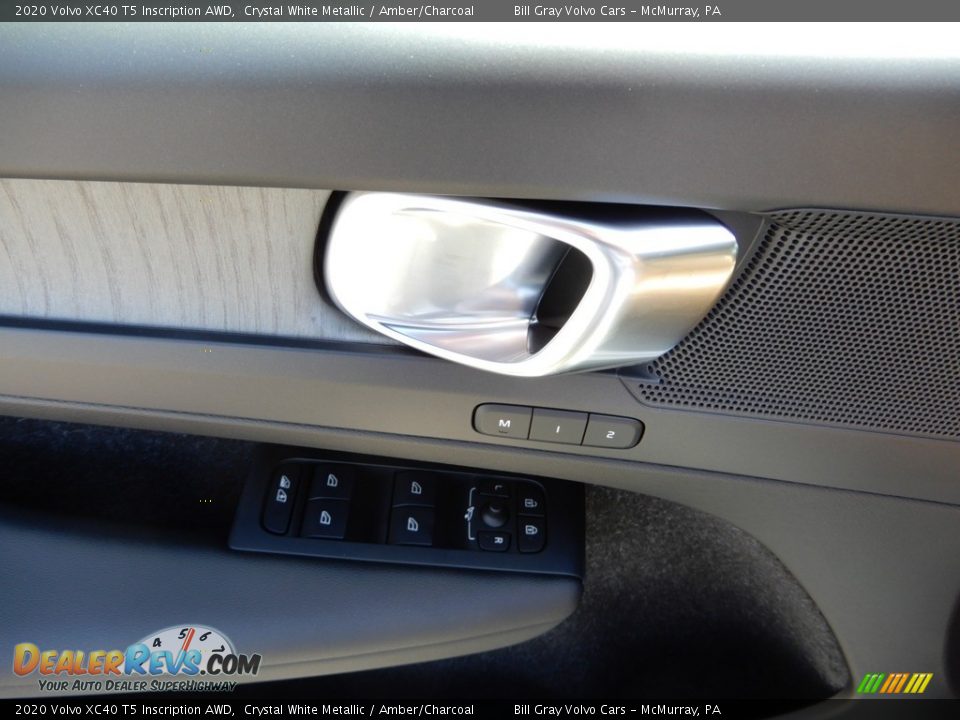 2020 Volvo XC40 T5 Inscription AWD Crystal White Metallic / Amber/Charcoal Photo #10