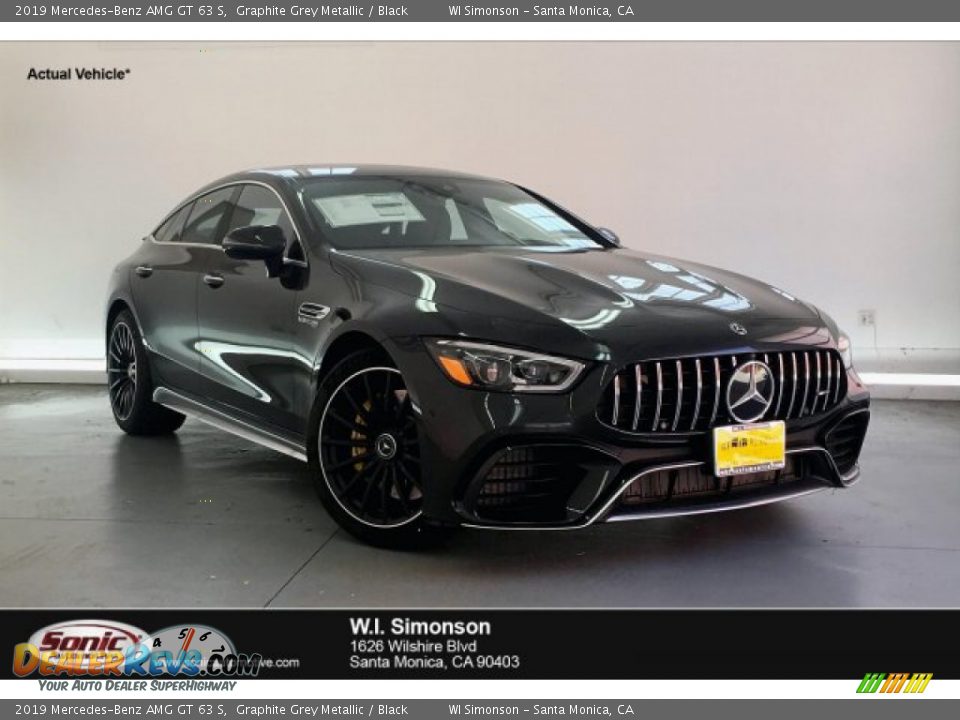 2019 Mercedes-Benz AMG GT 63 S Graphite Grey Metallic / Black Photo #1