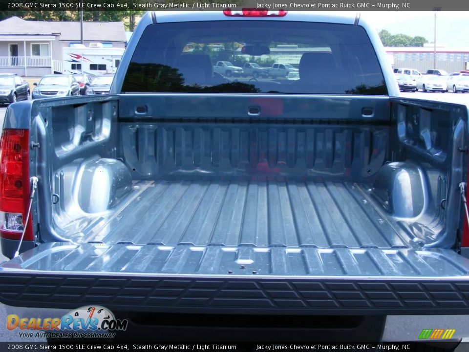 2008 GMC Sierra 1500 SLE Crew Cab 4x4 Stealth Gray Metallic / Light Titanium Photo #8