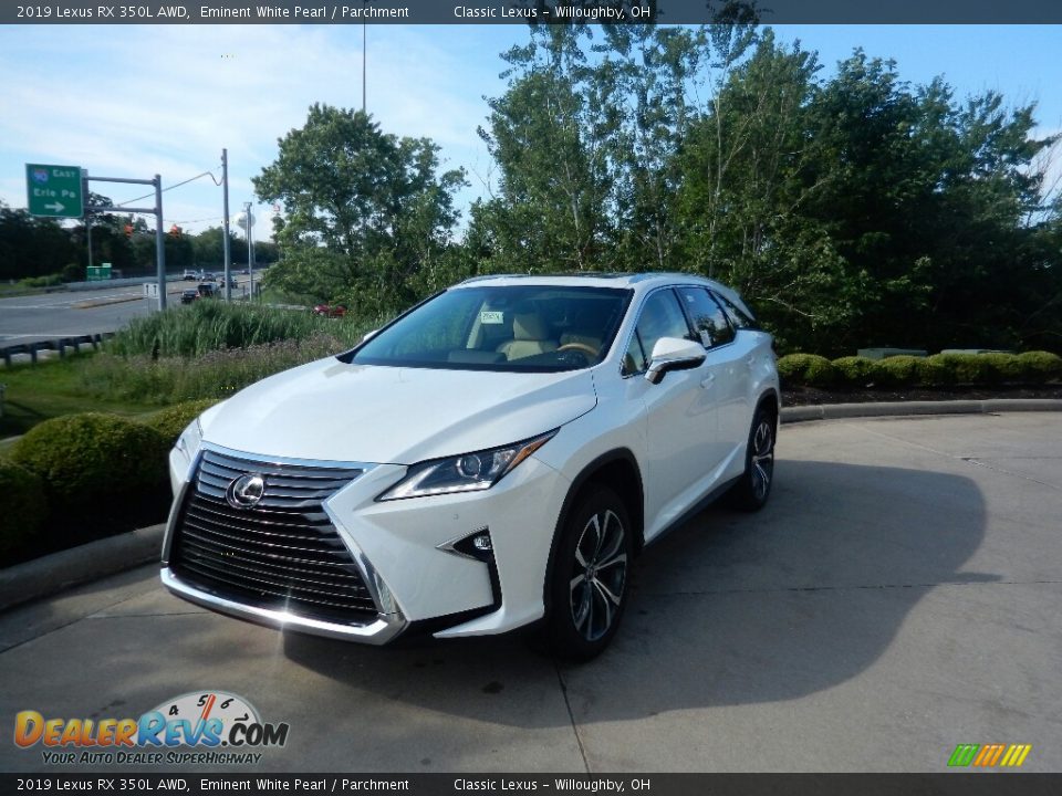 2019 Lexus RX 350L AWD Eminent White Pearl / Parchment Photo #1