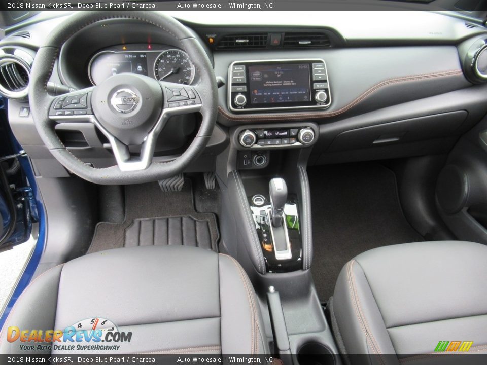 2018 Nissan Kicks SR Deep Blue Pearl / Charcoal Photo #14