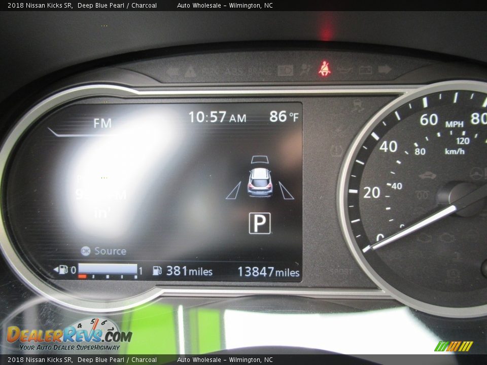 2018 Nissan Kicks SR Deep Blue Pearl / Charcoal Photo #15