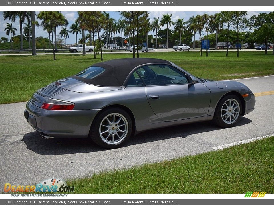 2003 Porsche 911 Carrera Cabriolet Seal Grey Metallic / Black Photo #5