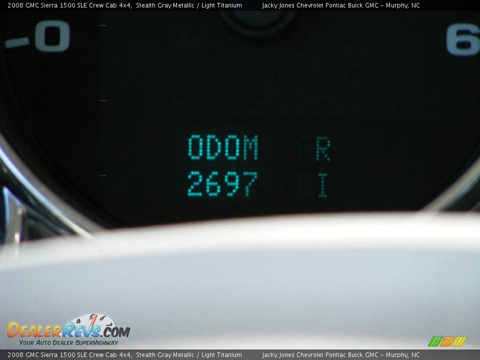 2008 GMC Sierra 1500 SLE Crew Cab 4x4 Stealth Gray Metallic / Light Titanium Photo #18