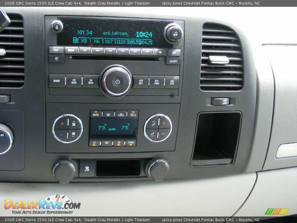 2008 GMC Sierra 1500 SLE Crew Cab 4x4 Stealth Gray Metallic / Light Titanium Photo #19