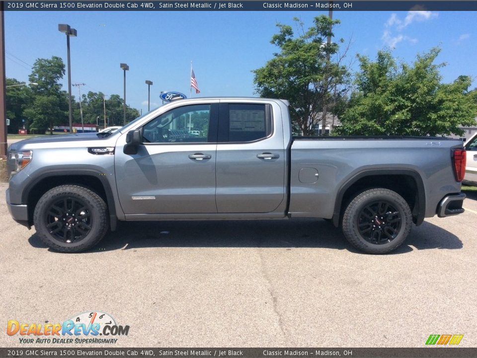 2019 GMC Sierra 1500 Elevation Double Cab 4WD Satin Steel Metallic / Jet Black Photo #4