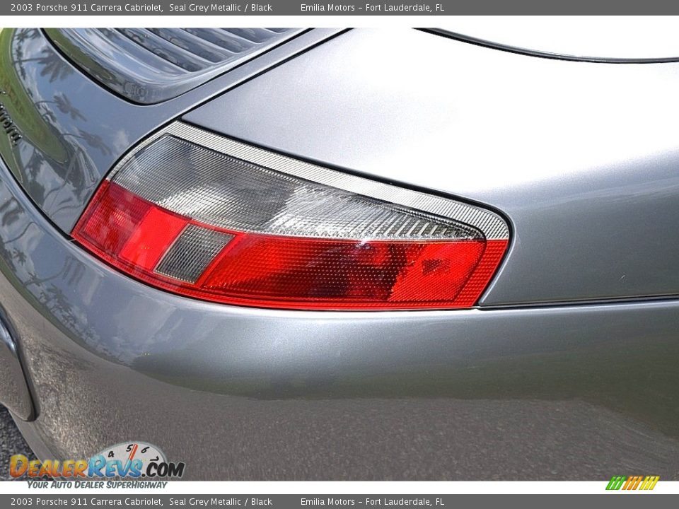 2003 Porsche 911 Carrera Cabriolet Seal Grey Metallic / Black Photo #31