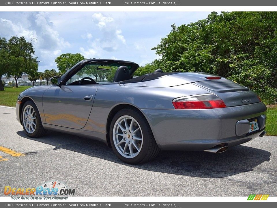 2003 Porsche 911 Carrera Cabriolet Seal Grey Metallic / Black Photo #34