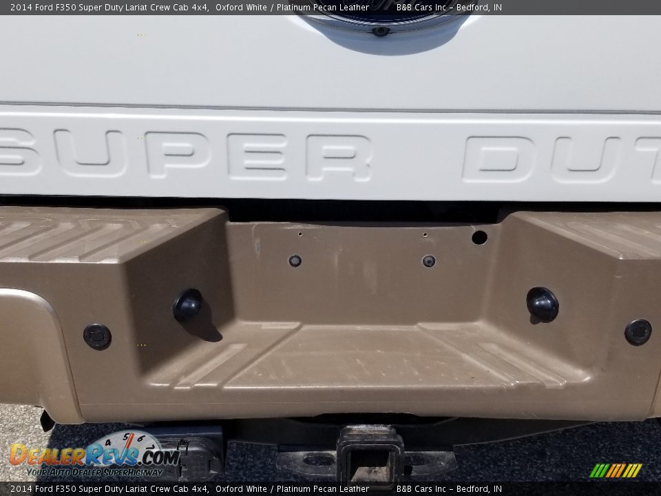 2014 Ford F350 Super Duty Lariat Crew Cab 4x4 Oxford White / Platinum Pecan Leather Photo #13