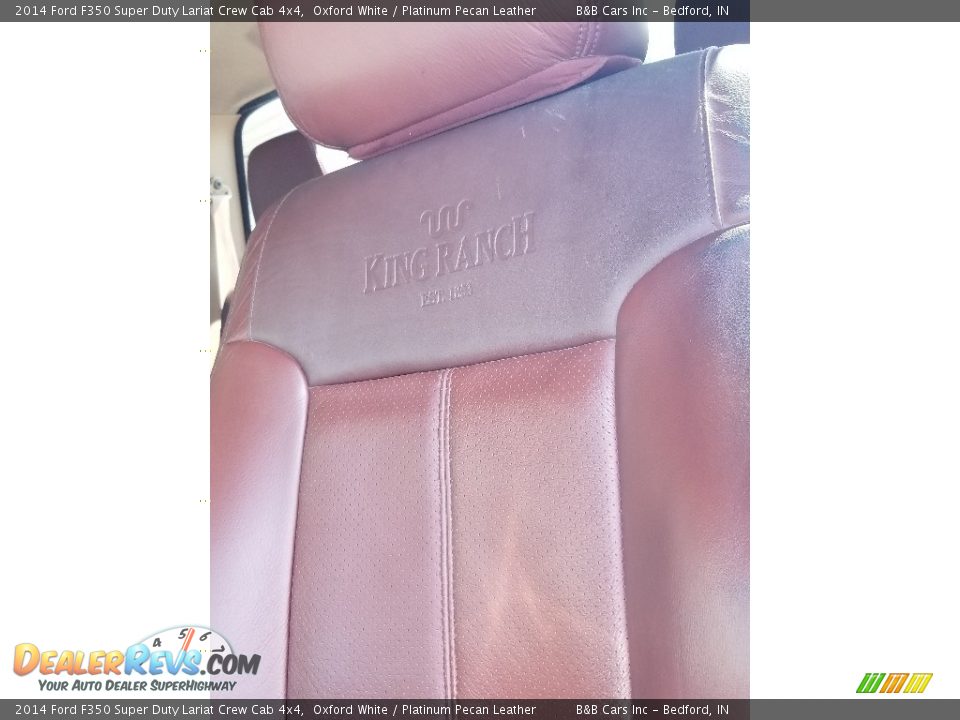 2014 Ford F350 Super Duty Lariat Crew Cab 4x4 Oxford White / Platinum Pecan Leather Photo #21