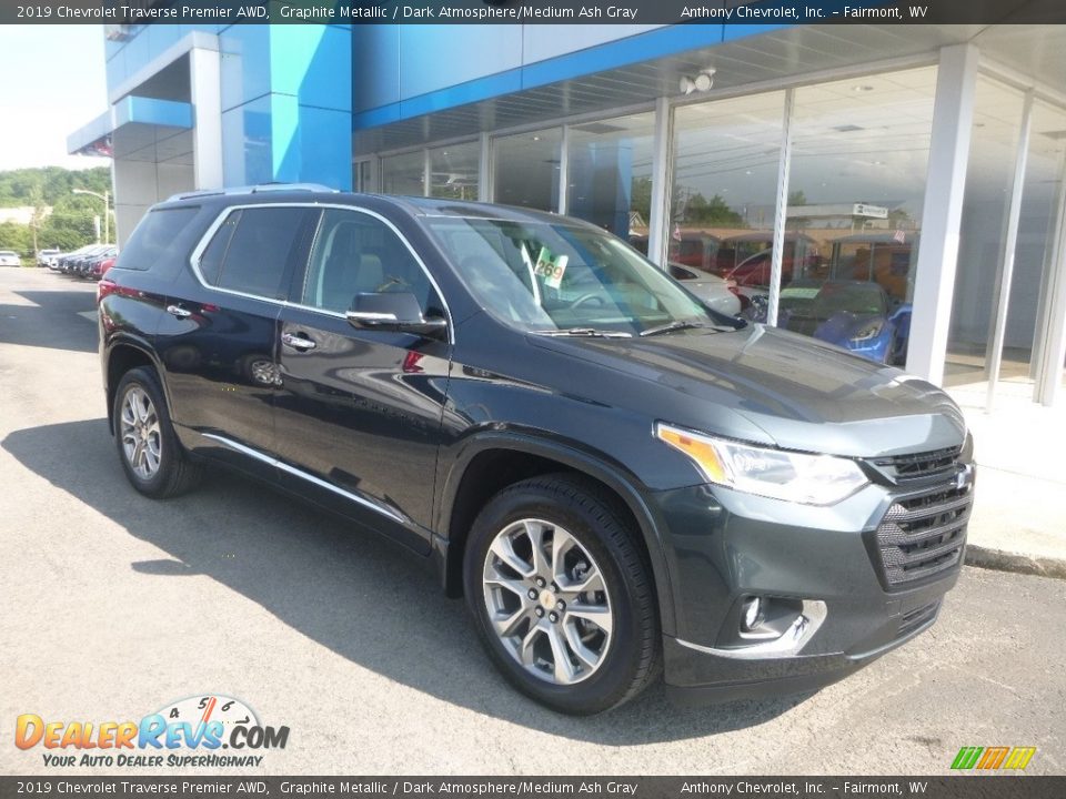 2019 Chevrolet Traverse Premier AWD Graphite Metallic / Dark Atmosphere/Medium Ash Gray Photo #1