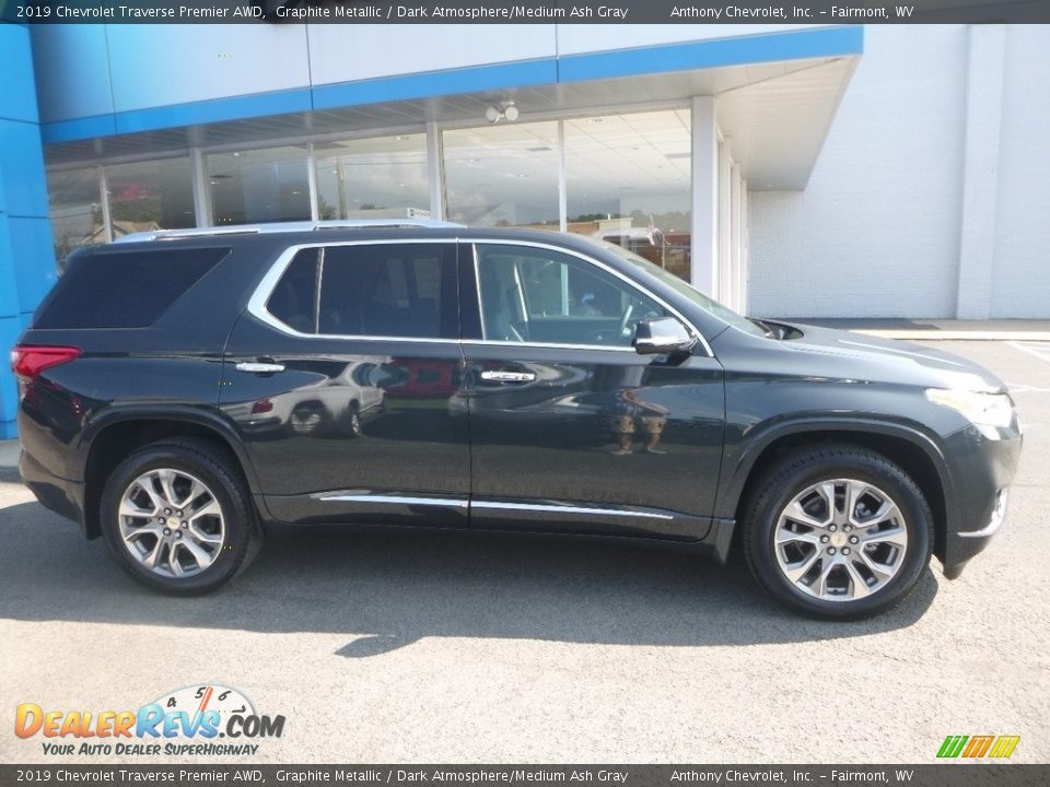 2019 Chevrolet Traverse Premier AWD Graphite Metallic / Dark Atmosphere/Medium Ash Gray Photo #3