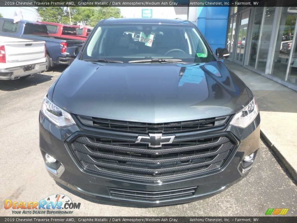 2019 Chevrolet Traverse Premier AWD Graphite Metallic / Dark Atmosphere/Medium Ash Gray Photo #9