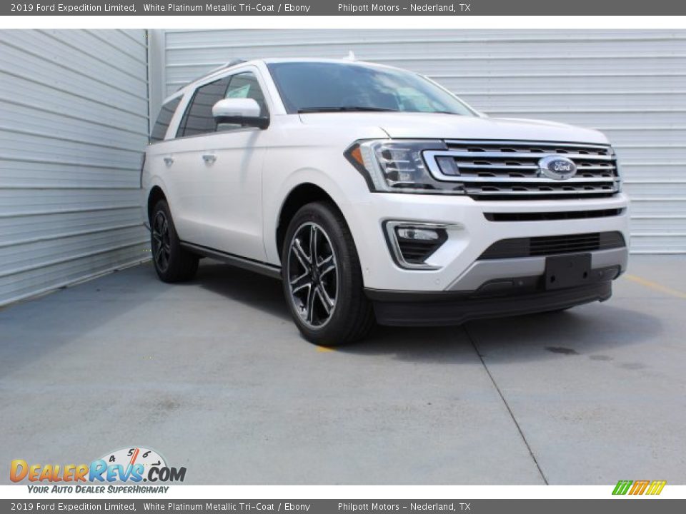 2019 Ford Expedition Limited White Platinum Metallic Tri-Coat / Ebony Photo #2