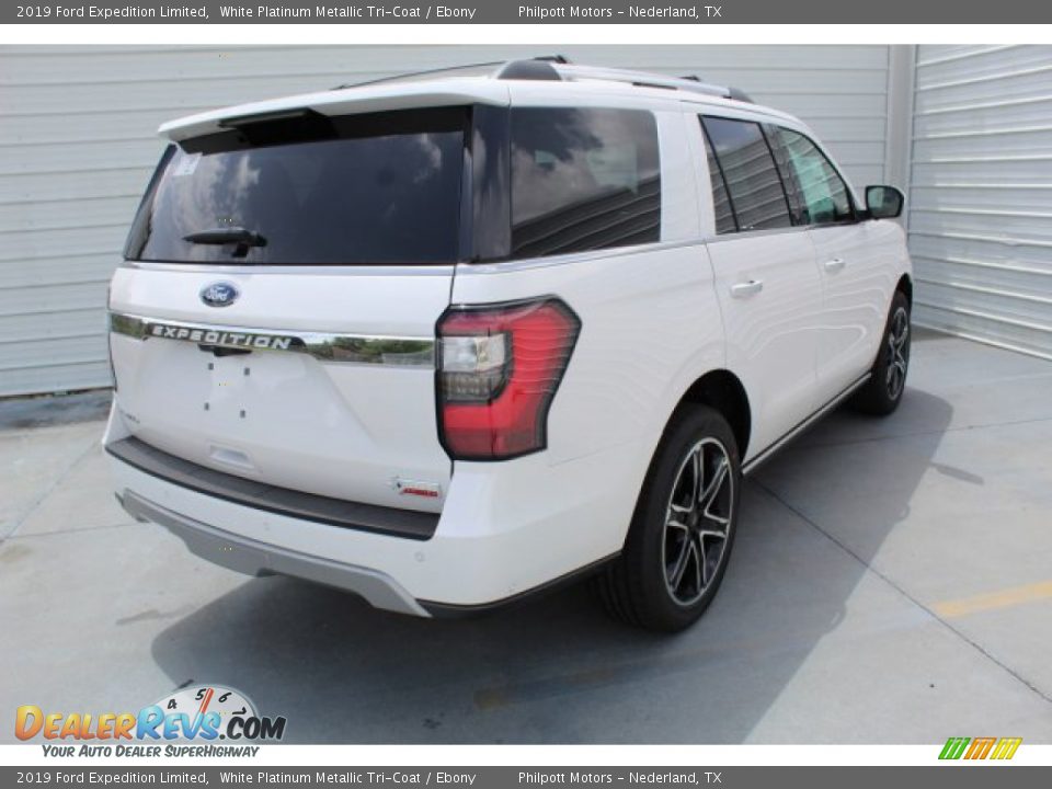 2019 Ford Expedition Limited White Platinum Metallic Tri-Coat / Ebony Photo #8