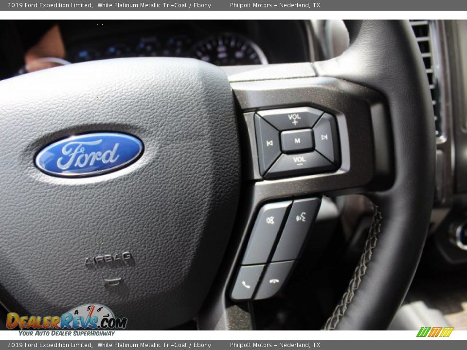 2019 Ford Expedition Limited White Platinum Metallic Tri-Coat / Ebony Photo #11