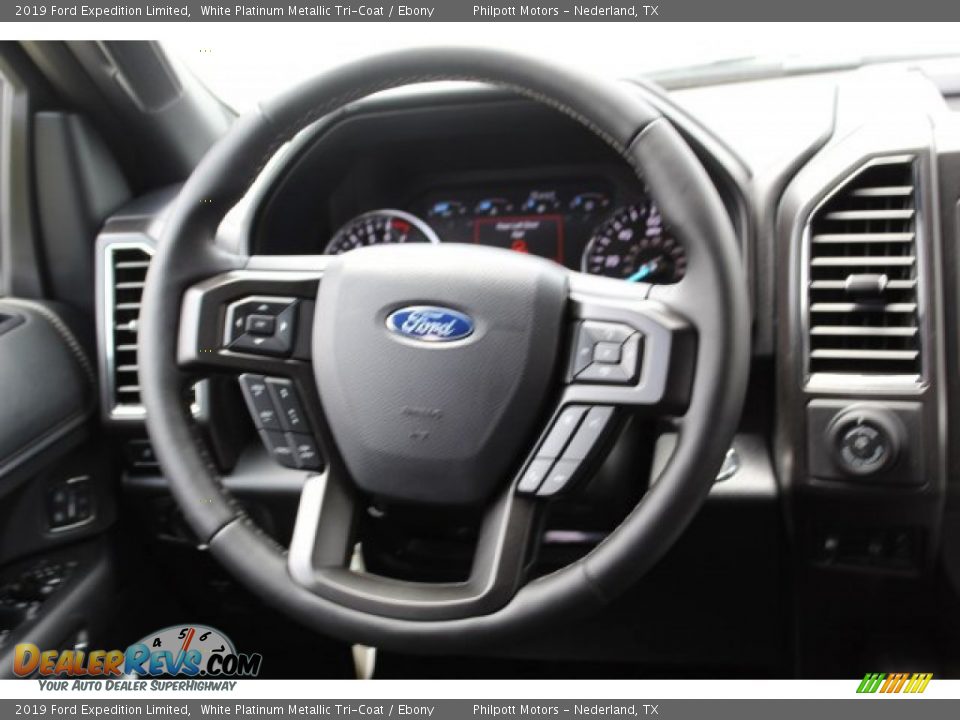 2019 Ford Expedition Limited White Platinum Metallic Tri-Coat / Ebony Photo #20