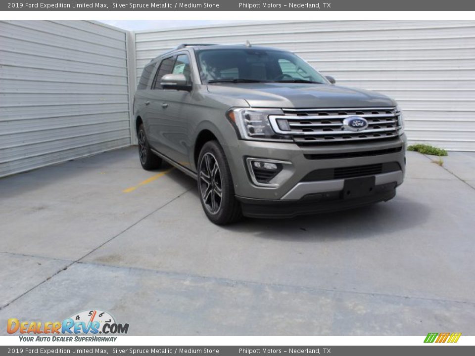 2019 Ford Expedition Limited Max Silver Spruce Metallic / Medium Stone Photo #2