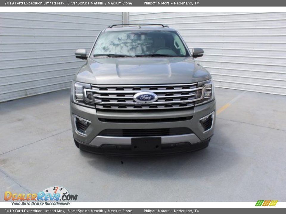 2019 Ford Expedition Limited Max Silver Spruce Metallic / Medium Stone Photo #3