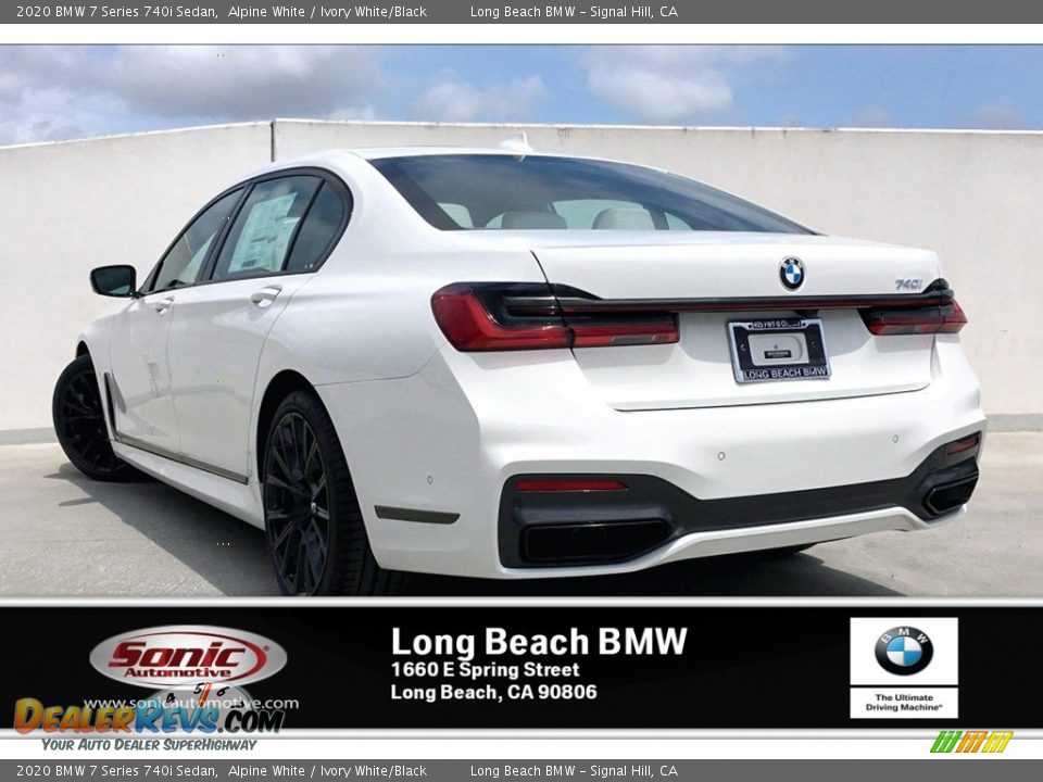 2020 BMW 7 Series 740i Sedan Alpine White / Ivory White/Black Photo #3
