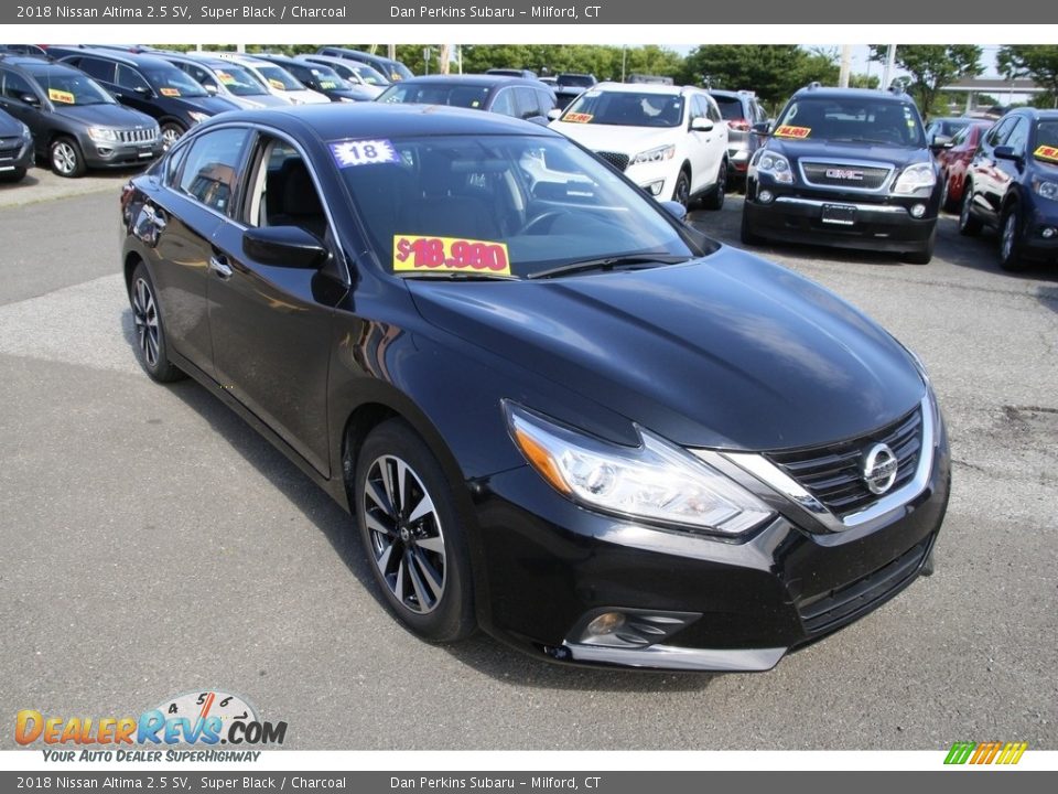 2018 Nissan Altima 2.5 SV Super Black / Charcoal Photo #3