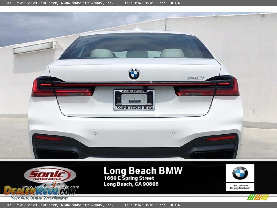 2020 BMW 7 Series 740i Sedan Alpine White / Ivory White/Black Photo #4