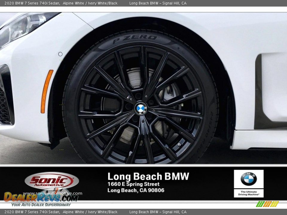 2020 BMW 7 Series 740i Sedan Alpine White / Ivory White/Black Photo #9