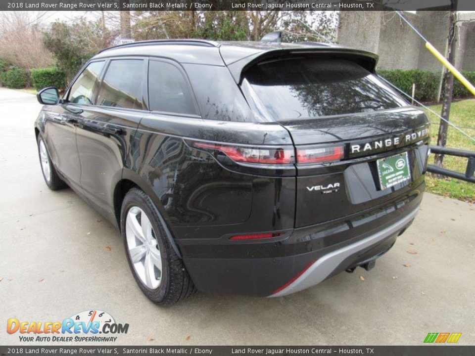 2018 Land Rover Range Rover Velar S Santorini Black Metallic / Ebony Photo #12