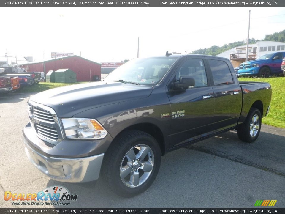 2017 Ram 1500 Big Horn Crew Cab 4x4 Delmonico Red Pearl / Black/Diesel Gray Photo #1