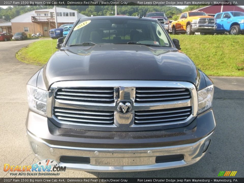2017 Ram 1500 Big Horn Crew Cab 4x4 Delmonico Red Pearl / Black/Diesel Gray Photo #8