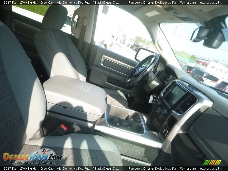 2017 Ram 1500 Big Horn Crew Cab 4x4 Delmonico Red Pearl / Black/Diesel Gray Photo #10