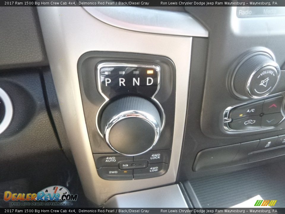 2017 Ram 1500 Big Horn Crew Cab 4x4 Delmonico Red Pearl / Black/Diesel Gray Photo #20