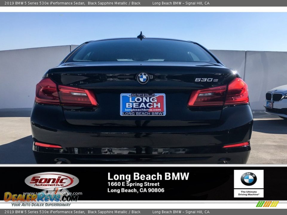 2019 BMW 5 Series 530e iPerformance Sedan Black Sapphire Metallic / Black Photo #3