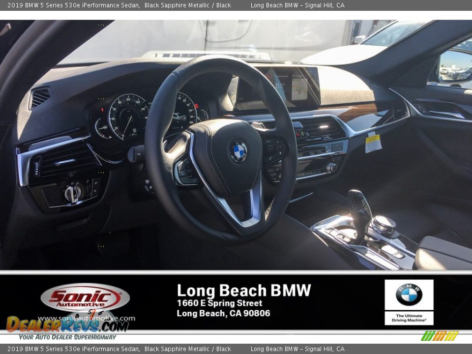 2019 BMW 5 Series 530e iPerformance Sedan Black Sapphire Metallic / Black Photo #4