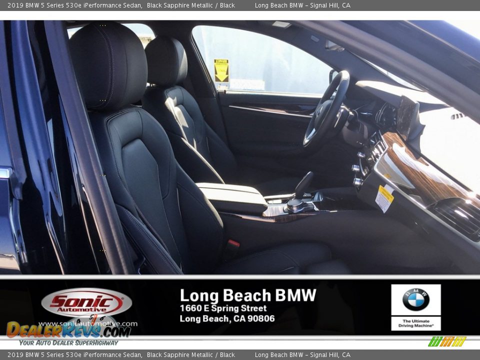 2019 BMW 5 Series 530e iPerformance Sedan Black Sapphire Metallic / Black Photo #5