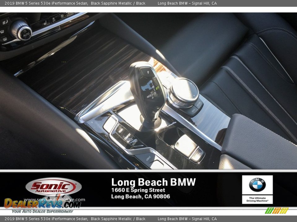 2019 BMW 5 Series 530e iPerformance Sedan Black Sapphire Metallic / Black Photo #7