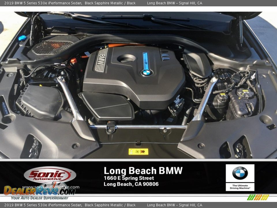 2019 BMW 5 Series 530e iPerformance Sedan Black Sapphire Metallic / Black Photo #8
