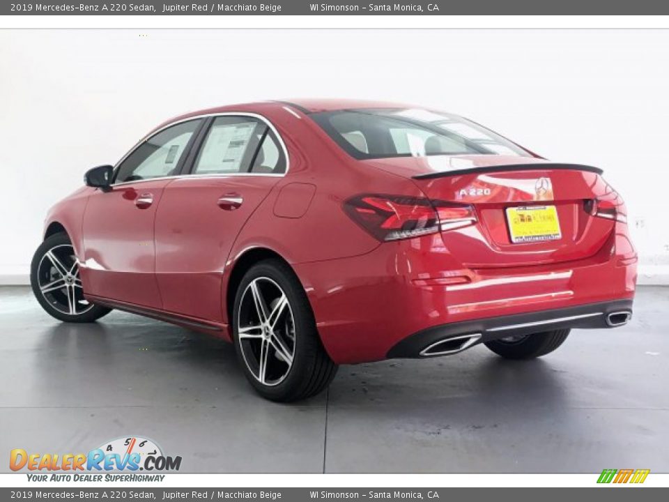 2019 Mercedes-Benz A 220 Sedan Jupiter Red / Macchiato Beige Photo #2