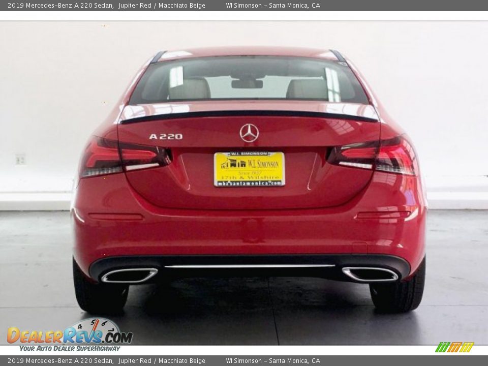 2019 Mercedes-Benz A 220 Sedan Jupiter Red / Macchiato Beige Photo #3